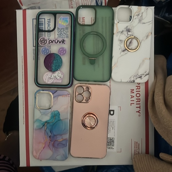 iPhone 14 LOT Pro Max Phone Cases Cute LUXURY ELECTROPLATED RING GRIP PHONE CASE - Picture 5 of 5